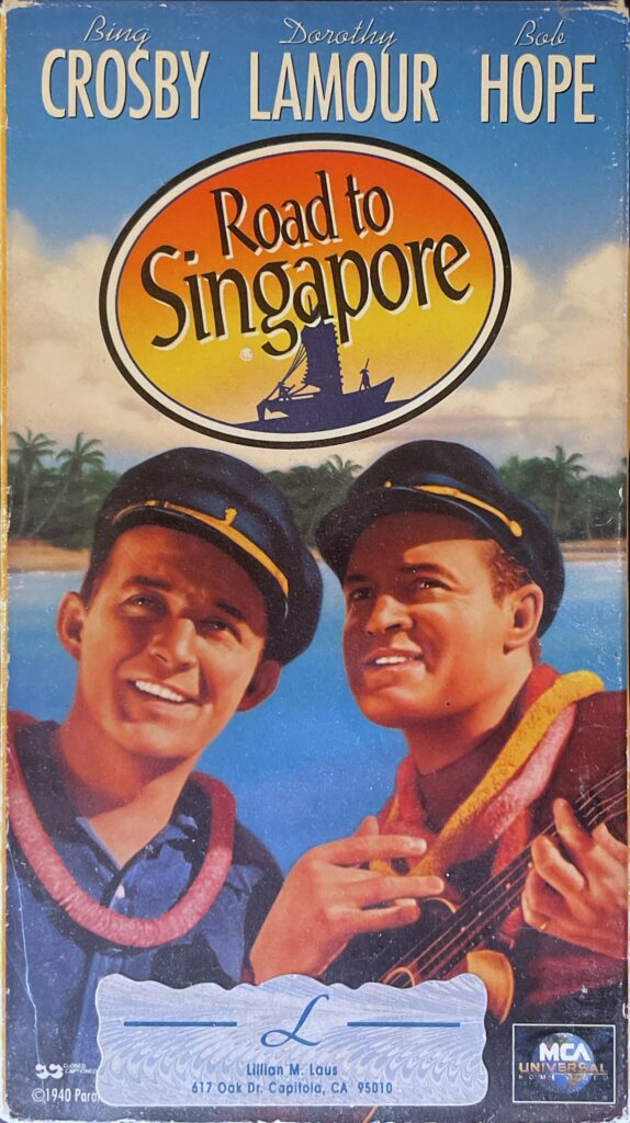 Road to Singapore VHS